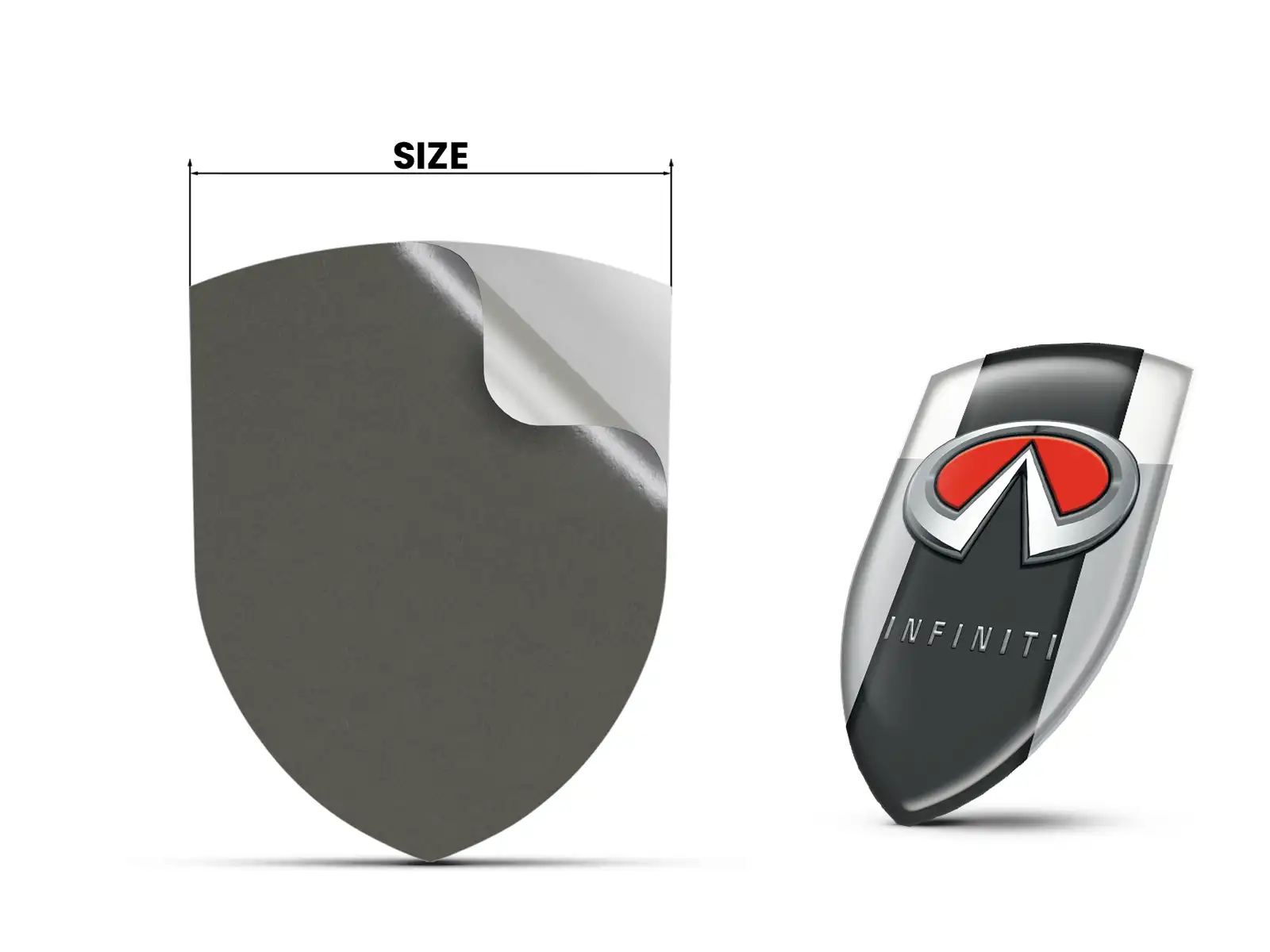 Infiniti Pegatina Silicona Diseño Personalizado Etiquetas Alta Gama
